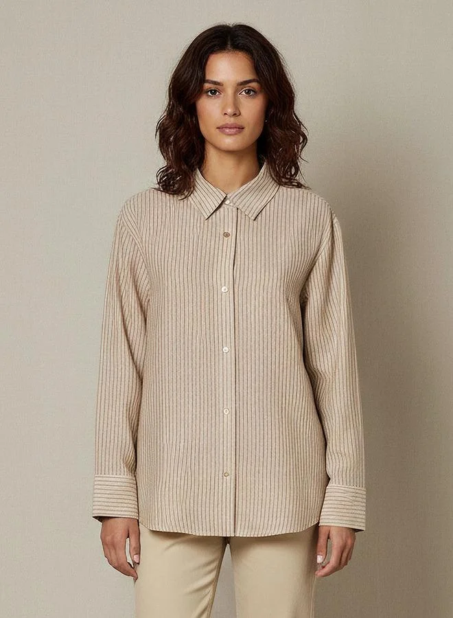 Splash FAV Shirt with Stripes and Long Sleeves